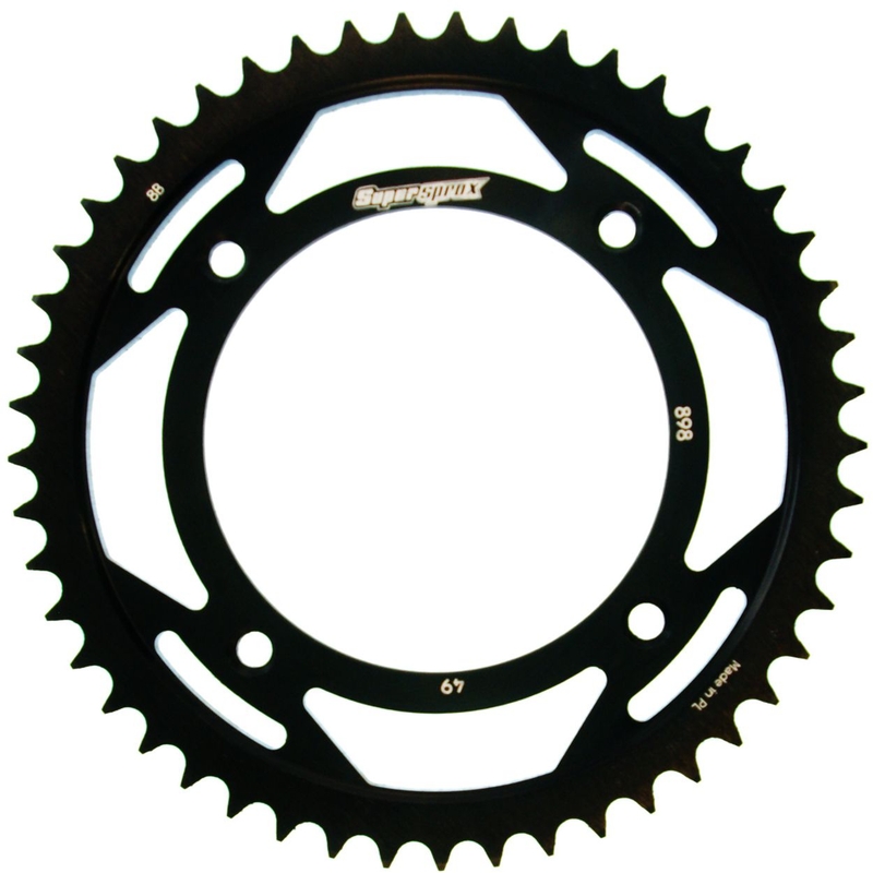 Rear sprocket SUPERSPROX black 49T, 428