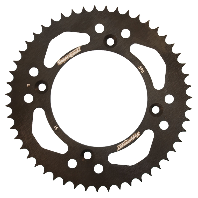 Rear sprocket SUPERSPROX black 51T, 428