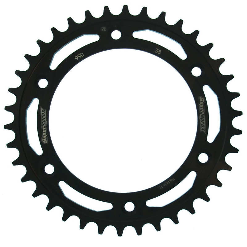 Rear sprocket SUPERSPROX black 38T, 520