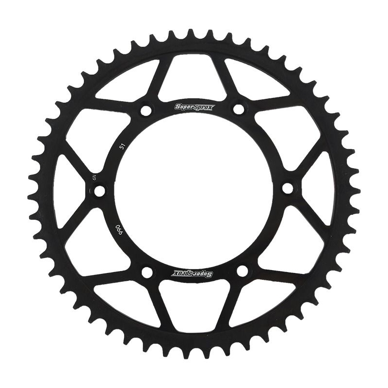 Rear sprocket SUPERSPROX black 51T, 520