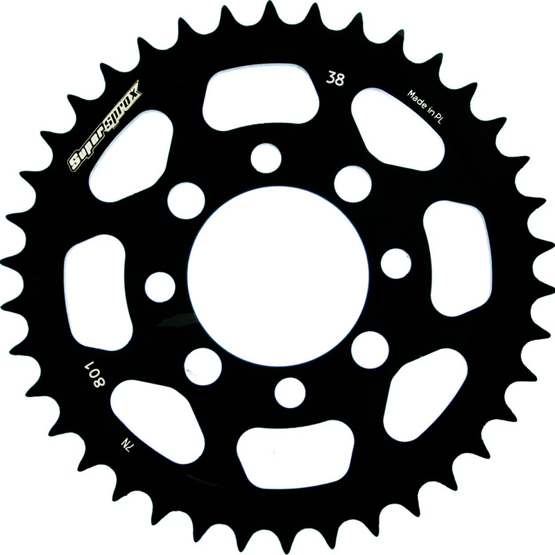 Rear sprocket SUPERSPROX black 38T, 420