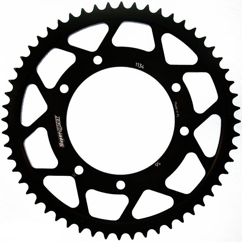Rear sprocket SUPERSPROX black 56T, 428