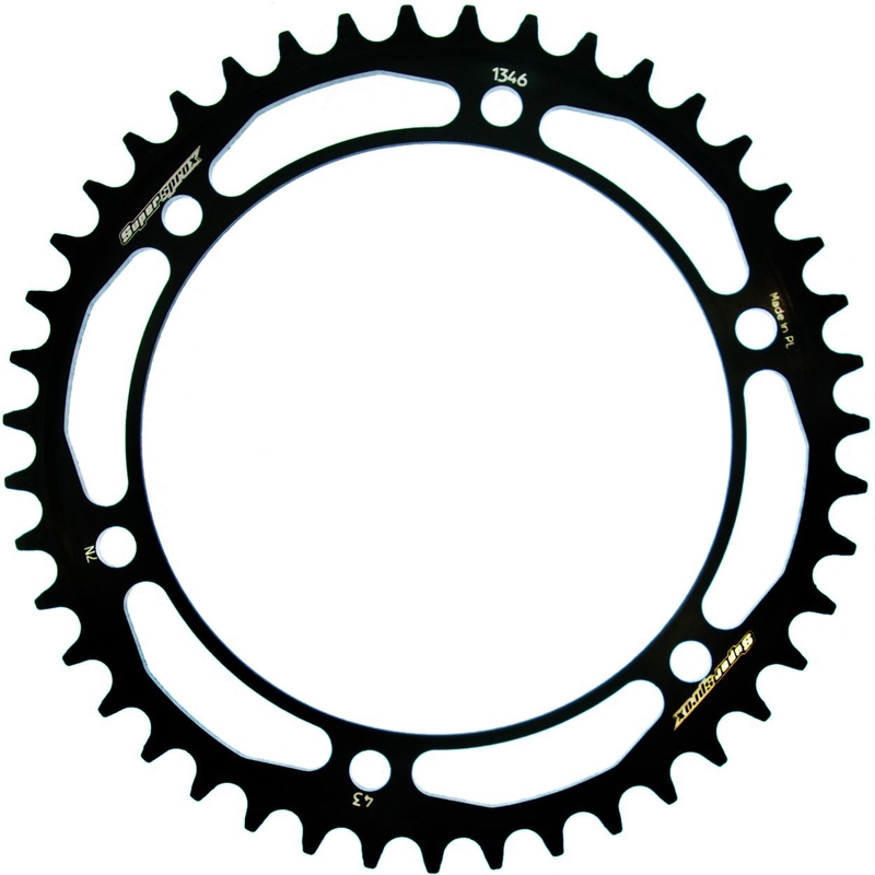 Rear sprocket SUPERSPROX black 43T, 525