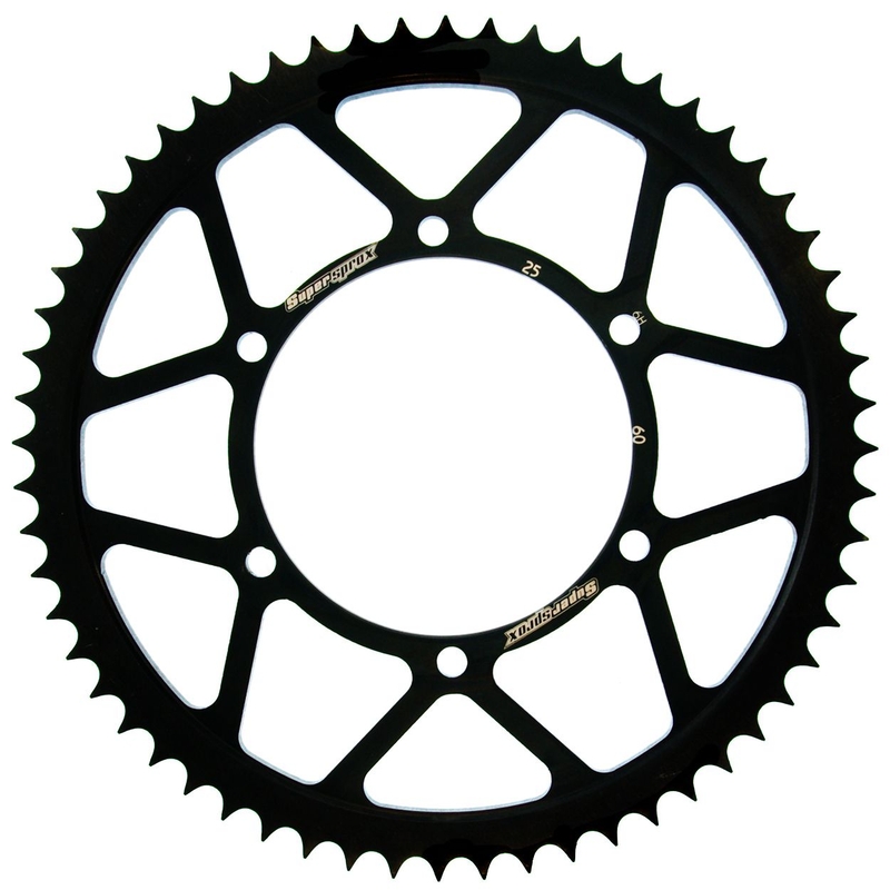Rear sprocket SUPERSPROX black 60T, 428