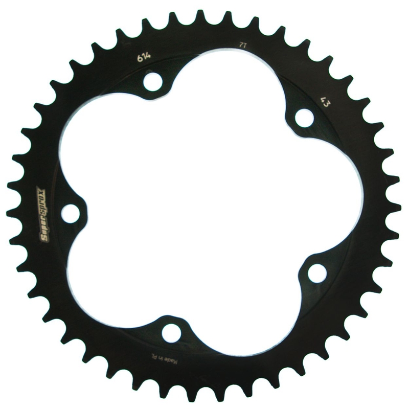Rear sprocket SUPERSPROX black 43T, 525