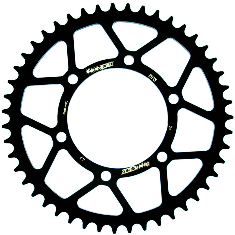 Rear sprocket SUPERSPROX black 47T, 520