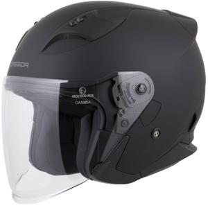 Kask motocyklowy Cassida Reflex 2.0 Solid Open Face, matowy, czarno-ciemnoszary