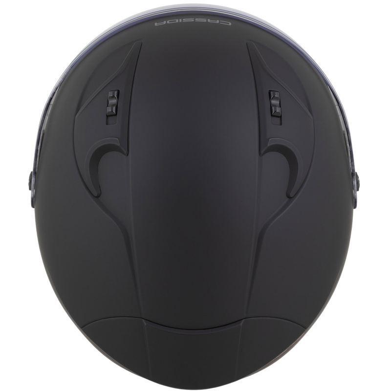 Kask motocyklowy Cassida Reflex 2.0 Solid Open Face, matowy, czarno-ciemnoszary