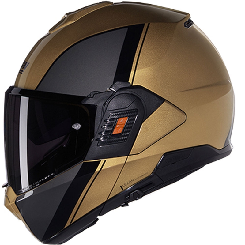 Kask motocyklowy typu flip-up Nolan N120-1 Verniciatura Speciale N-COM 342 piaskowo-czarny