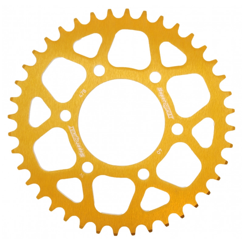 Rear ALU sprocket SUPERSPROX gold 40T, 520