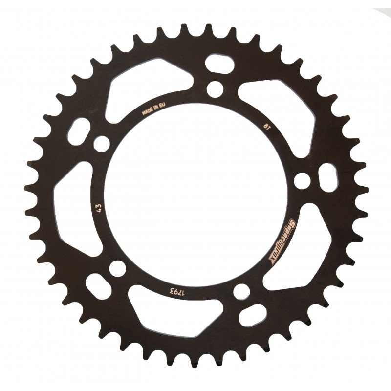 Rear ALU sprocket SUPERSPROX black 43T, 520