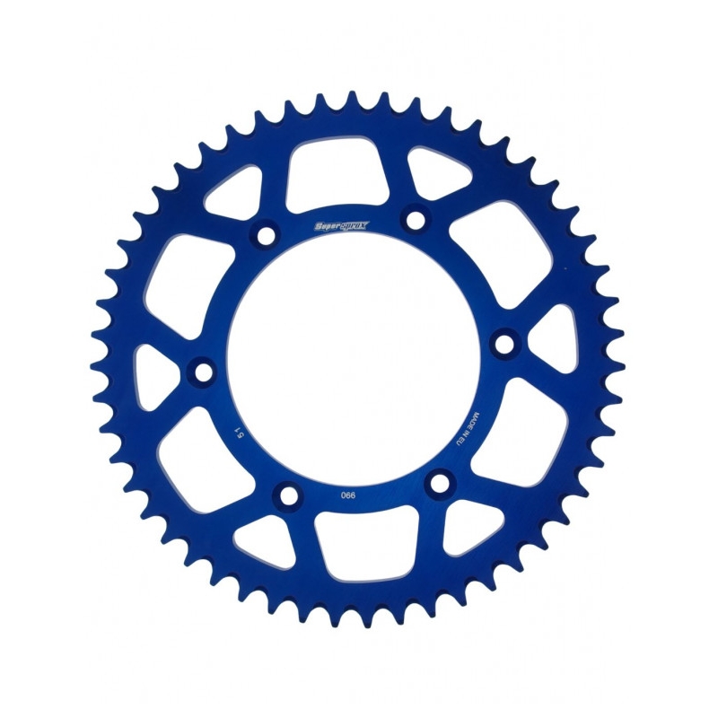 Rear ALU sprocket SUPERSPROX blue 51T, 520