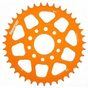 Rear ALU sprocket SUPERSPROX RAL-451:39-ORG orange 39T, 415