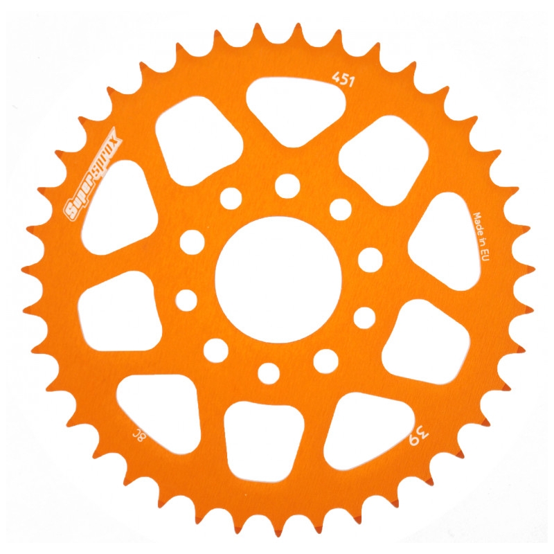Rear ALU sprocket SUPERSPROX orange 39T, 415