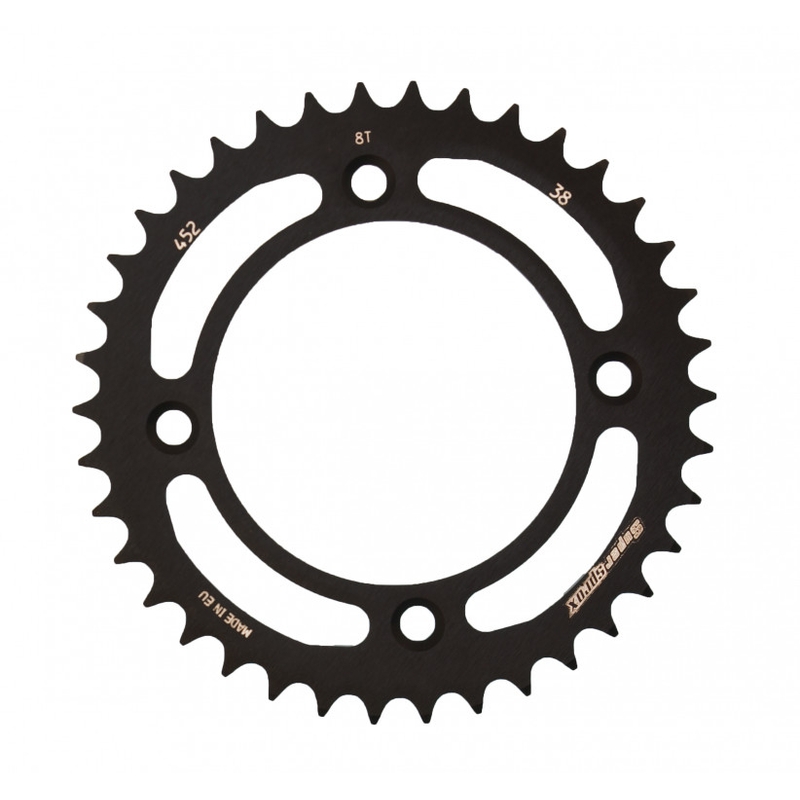 Rear ALU sprocket SUPERSPROX black 38T, 415