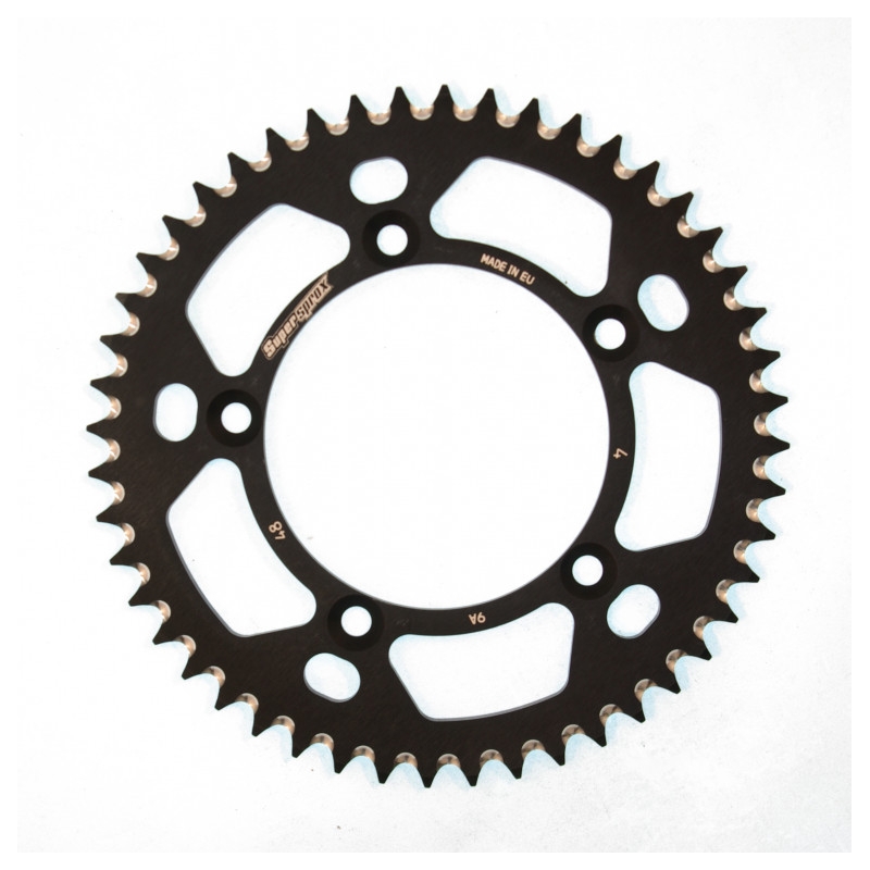 Rear ALU sprocket SUPERSPROX black 48T, 420