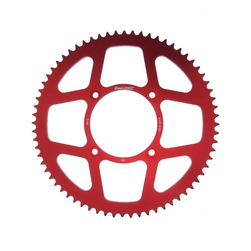 Rear ALU sprocket SUPERSPROX red 68T, 420