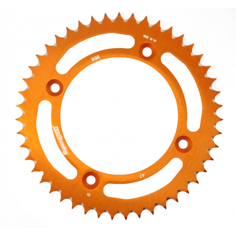 Rear ALU sprocket SUPERSPROX orange 47T, 428