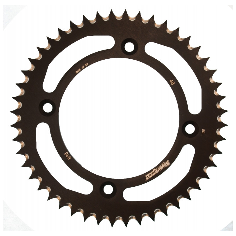 Rear ALU sprocket SUPERSPROX black 48T, 428