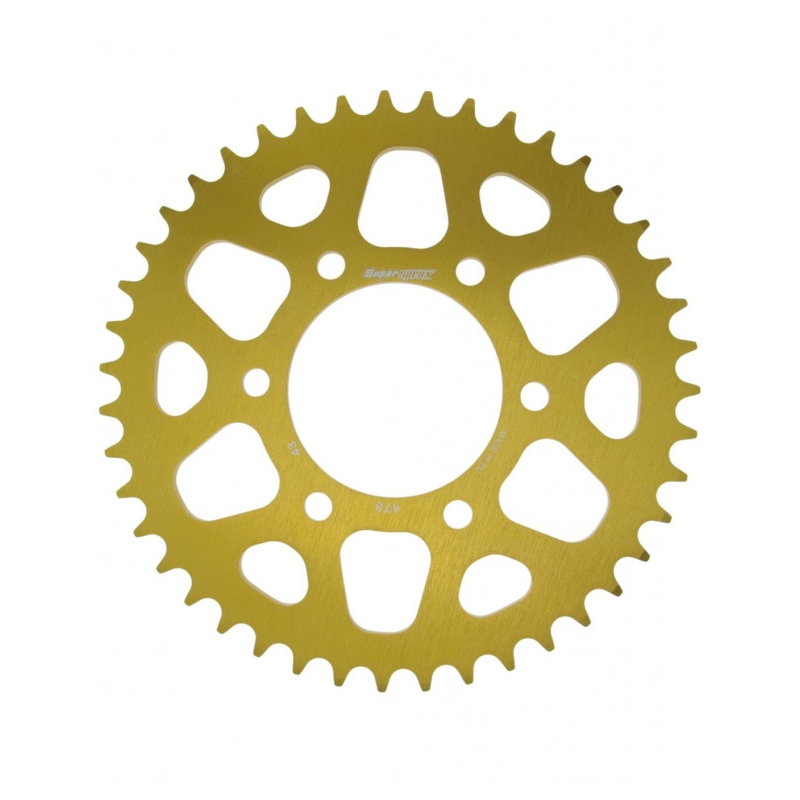 Rear ALU sprocket SUPERSPROX gold 43T, 520