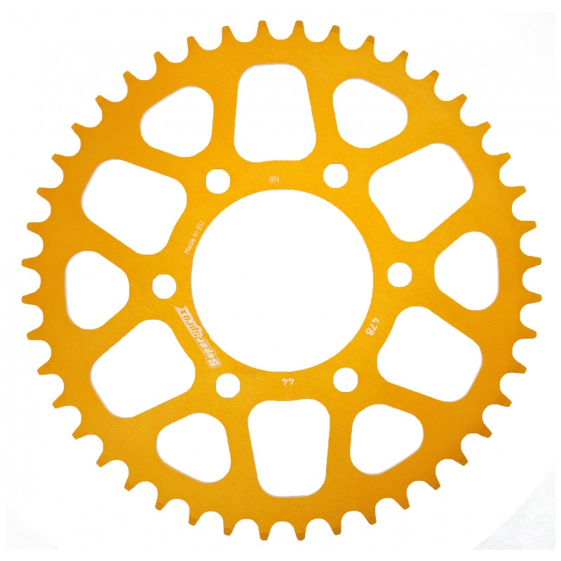 Rear ALU sprocket SUPERSPROX gold 44T, 520