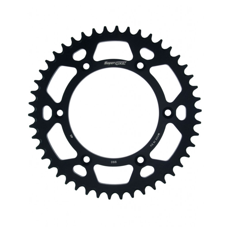 Rear ALU sprocket SUPERSPROX black 46T, 520