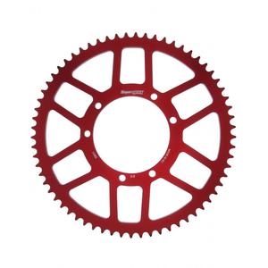 Rear ALU sprocket SUPERSPROX RAL-6601:65-RED red