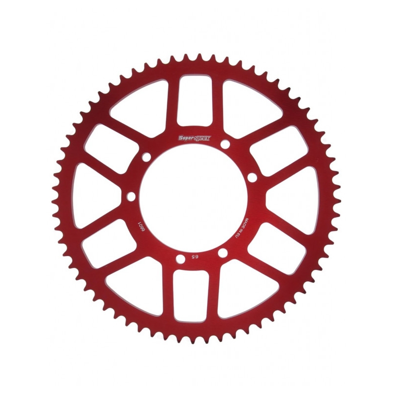 Rear ALU sprocket SUPERSPROX red