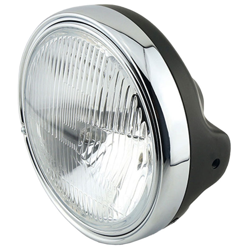 Reflektor Highsider Smart LTD 7 ze szkłem tłoczonym, błyszczący czarny