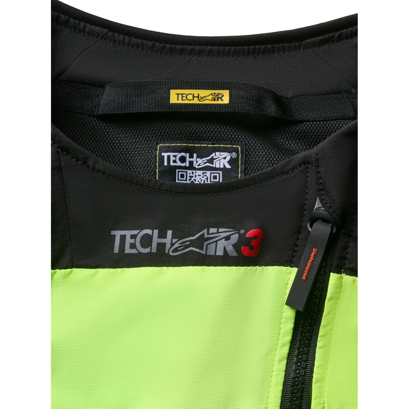 Kamizelka z poduszką powietrzną Alpinestars Tech-Air®3 V2 w kolorze żółto-czarnym fluorescencyjnym