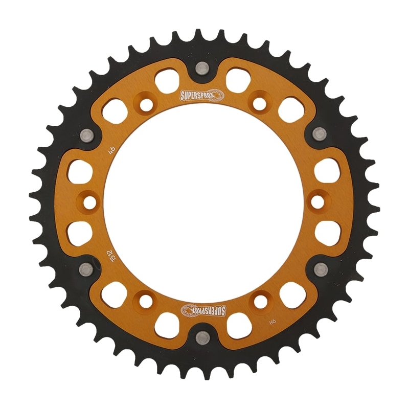 Rear sprocket SUPERSPROX STEALTH gold 46T, 520