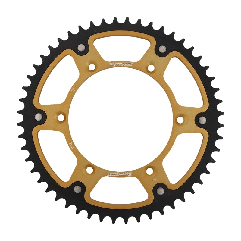 Rear sprocket SUPERSPROX STEALTH gold 52T, 520