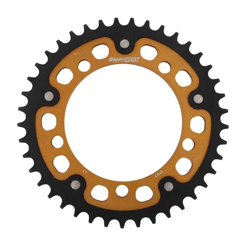 Rear sprocket SUPERSPROX STEALTH gold 41T, 530