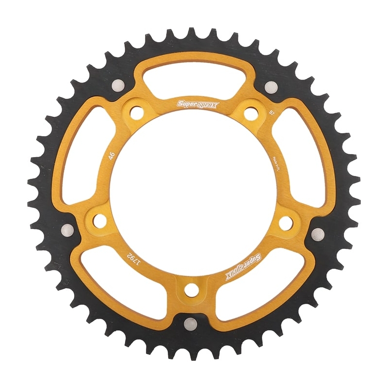Rear sprocket SUPERSPROX STEALTH gold 46T, 525
