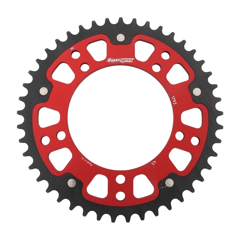 Rear sprocket SUPERSPROX STEALTH red 45T, 520