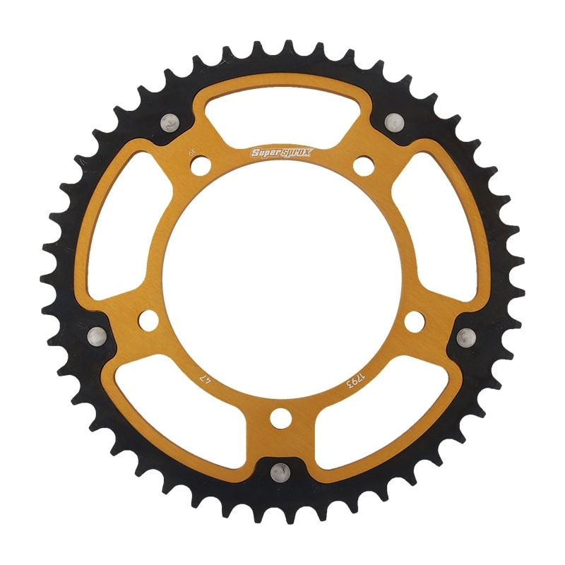Rear sprocket SUPERSPROX STEALTH gold 47T, 520