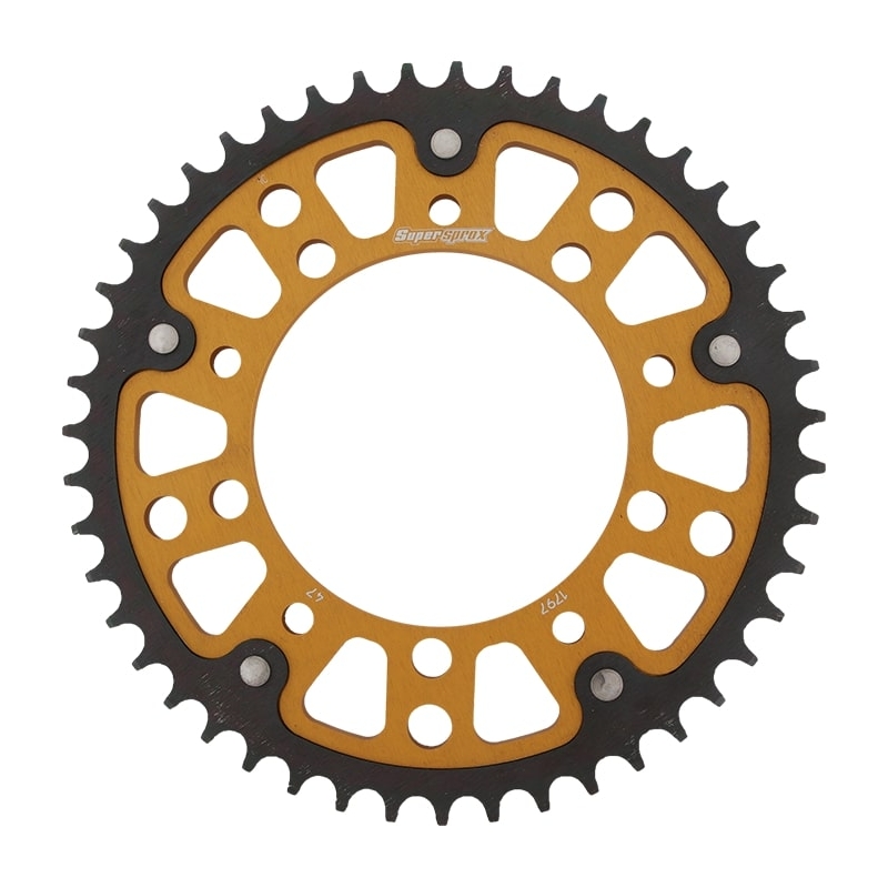 Rear sprocket SUPERSPROX STEALTH gold 47T, 530