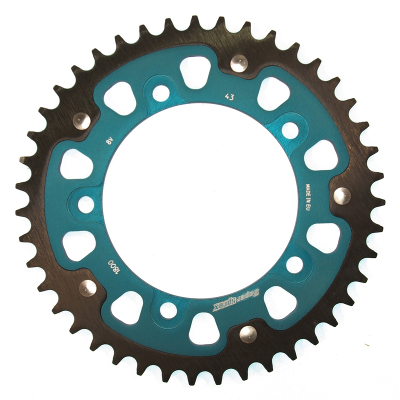 Rear sprocket SUPERSPROX STEALTH blue 43T, 530