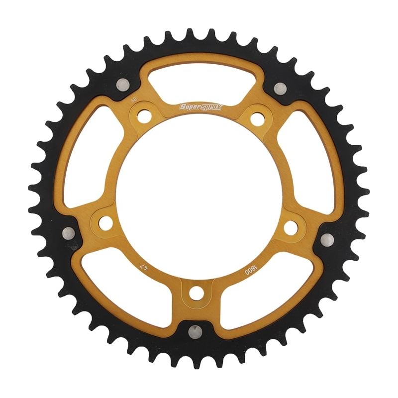 Rear sprocket SUPERSPROX STEALTH gold 47T, 530