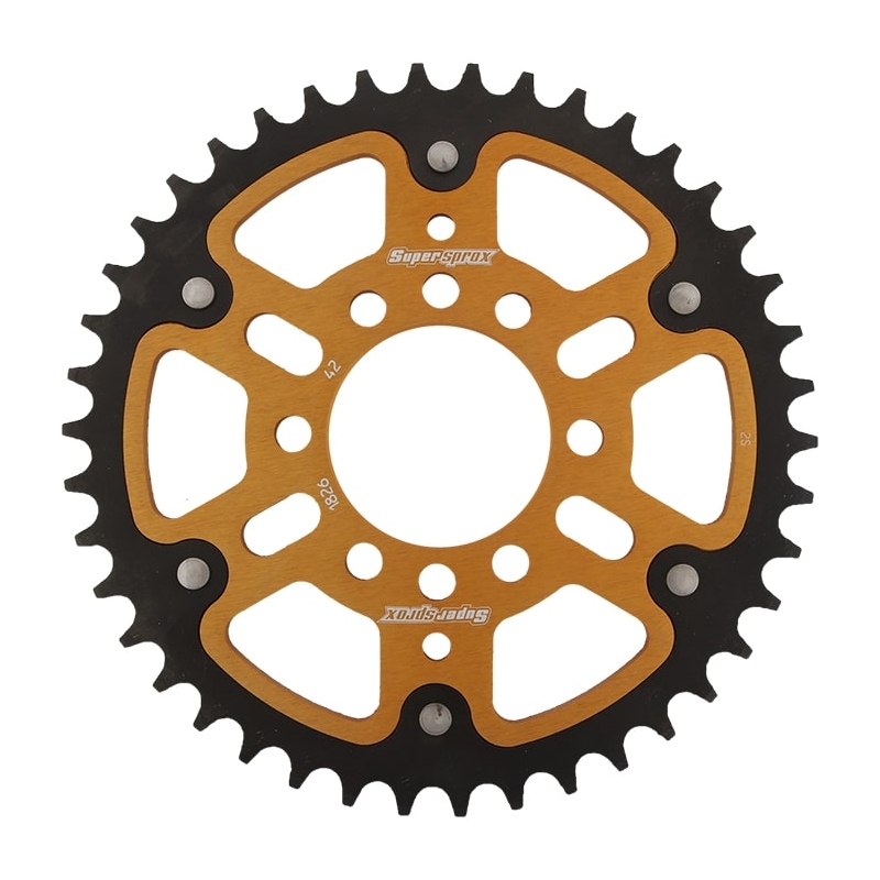 Rear sprocket SUPERSPROX STEALTH gold 42T, 520