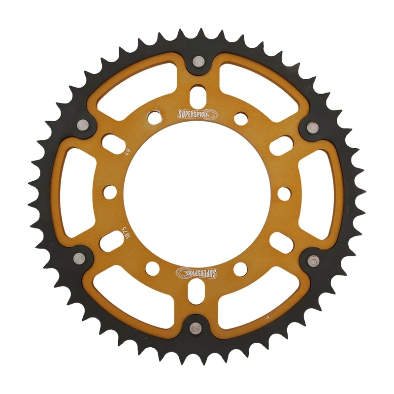 Rear sprocket SUPERSPROX STEALTH gold 49T, 532
