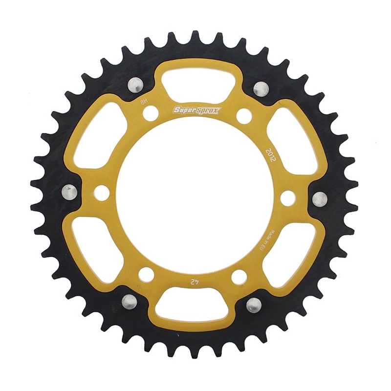 Rear sprocket SUPERSPROX STEALTH gold 42T, 525