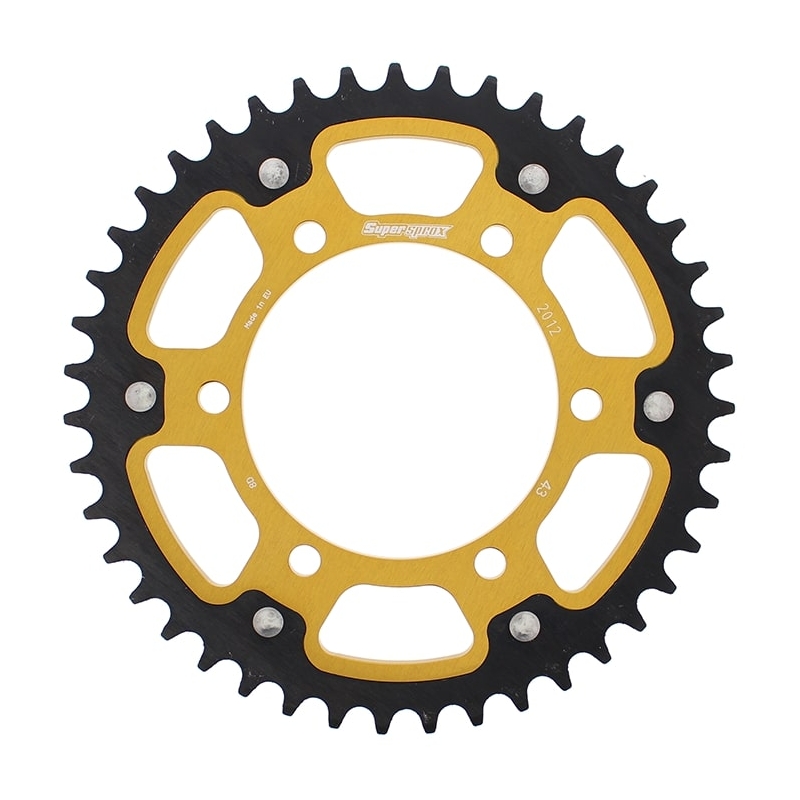 Rear sprocket SUPERSPROX STEALTH gold 43T, 525