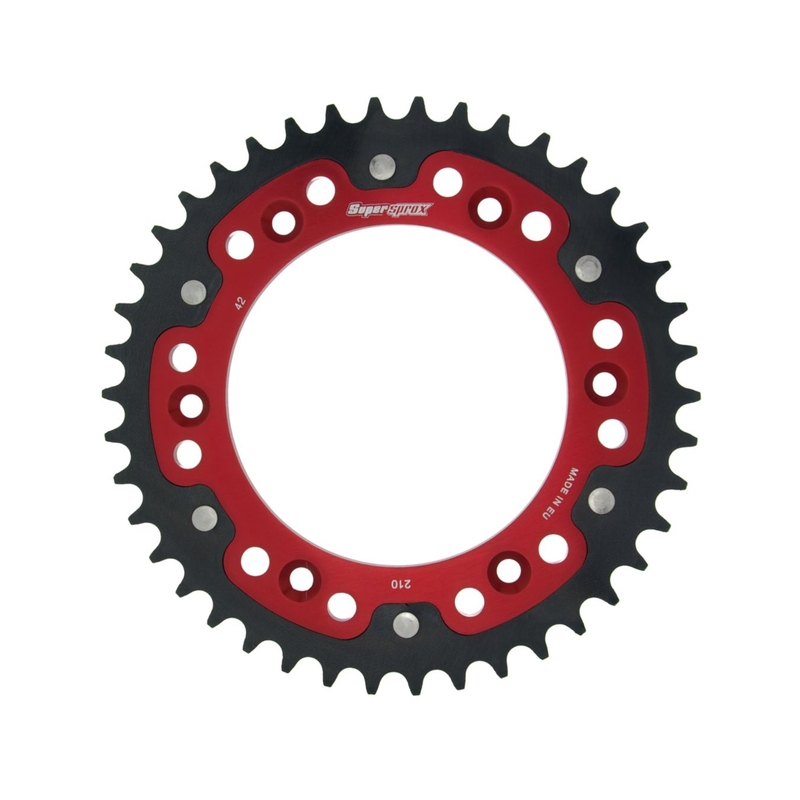 Rear sprocket SUPERSPROX STEALTH red 42T, 520