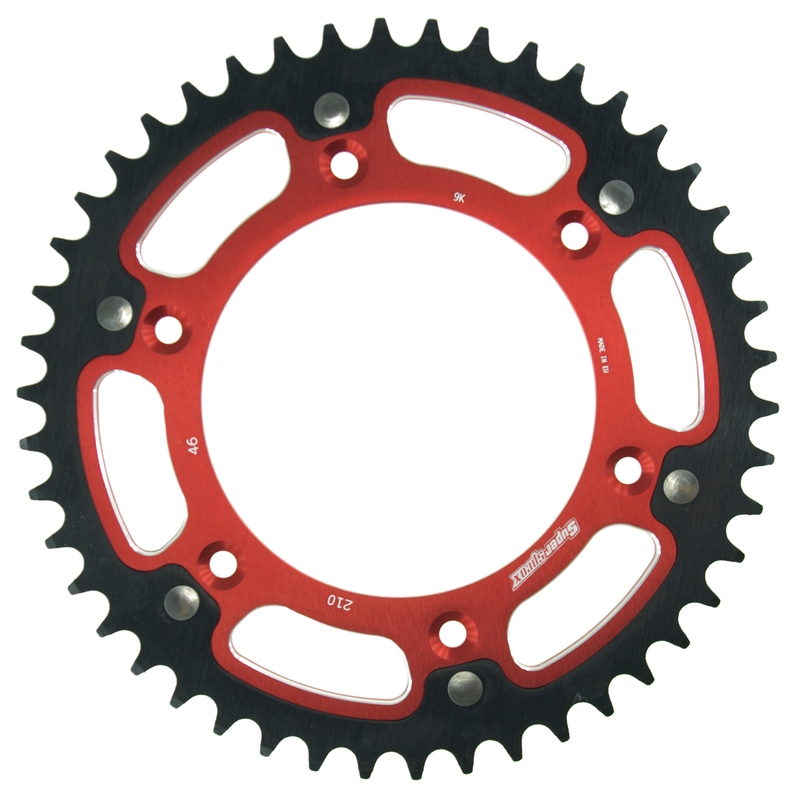 Rear sprocket SUPERSPROX STEALTH red 46T, 520