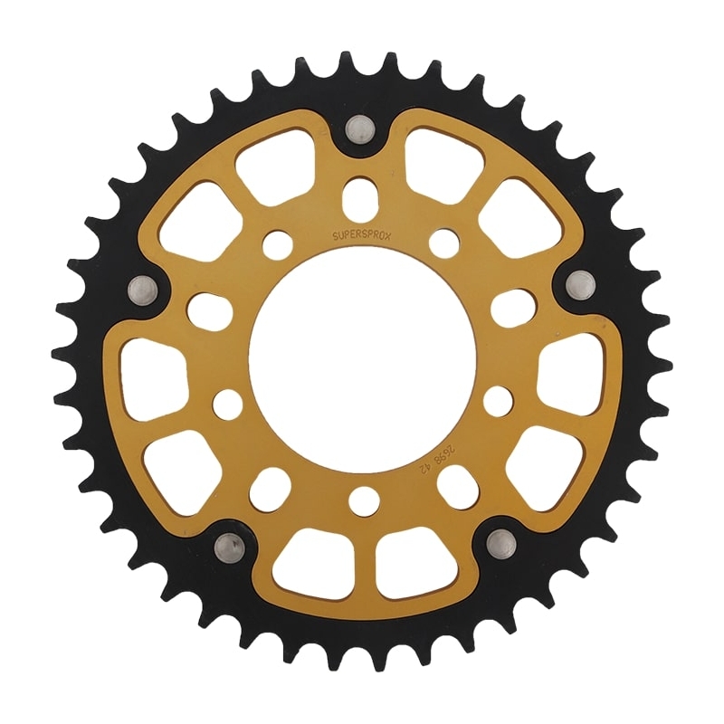 Rear sprocket SUPERSPROX STEALTH gold 42T, 520