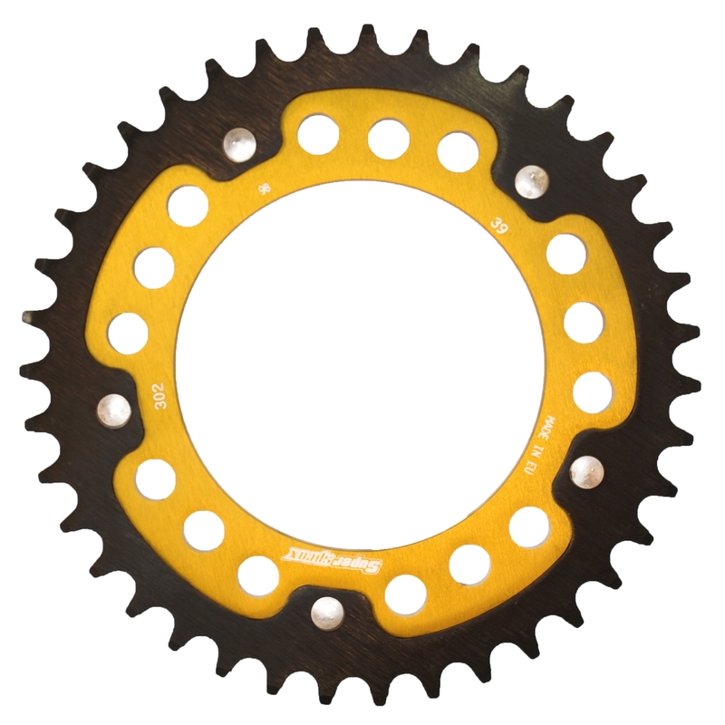 Rear sprocket SUPERSPROX STEALTH gold 39T, 530