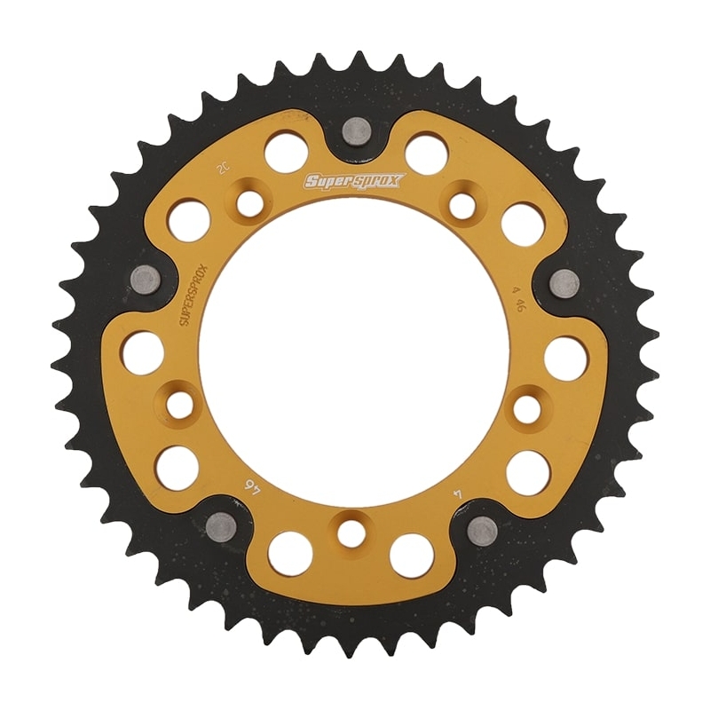 Rear sprocket SUPERSPROX STEALTH gold 46T, 420
