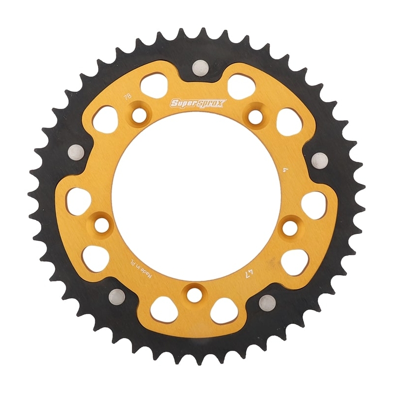 Rear sprocket SUPERSPROX STEALTH gold 47T, 420