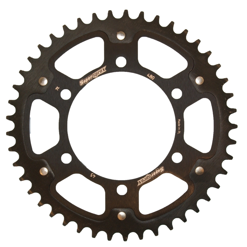 Rear sprocket SUPERSPROX STEALTH black 45T, 525